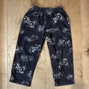 Carter's Charcoal Pants with Vehicle Design